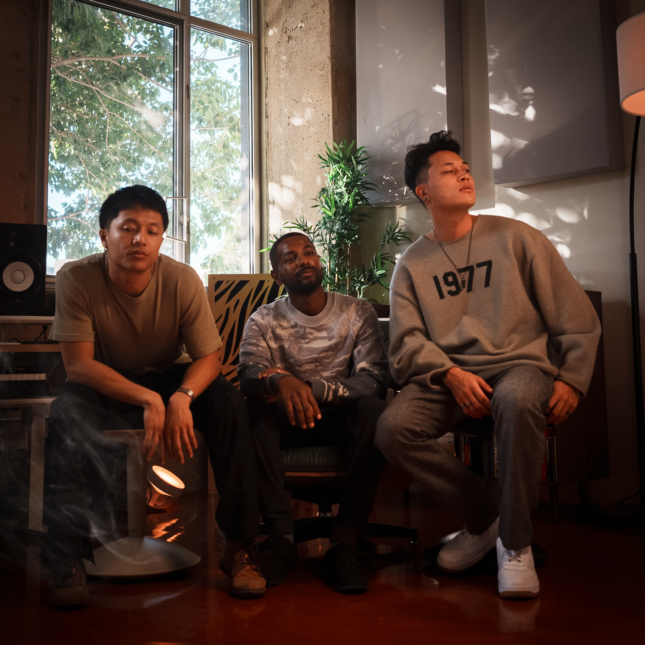 Behind the scenes — studio session